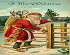 santa claus vintage 70